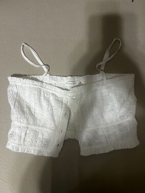 Altar'd State White Eyelet Peasant Blouse